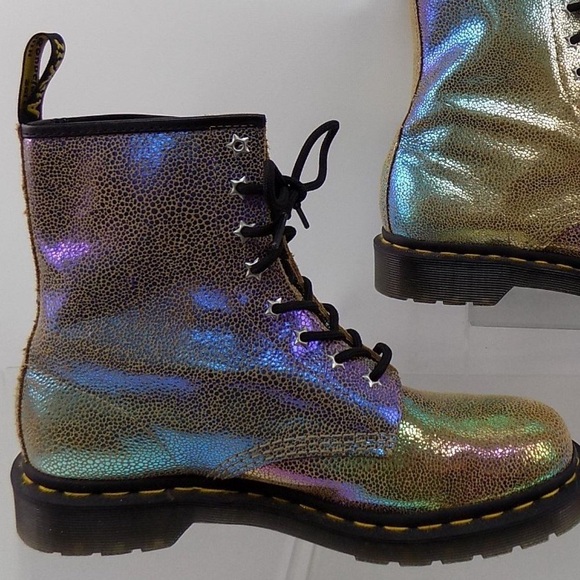 Dr. Martens Shoes - Dr. Martens Multicolor Shimmer Leather Boots size 10L, 42 EU